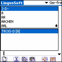 LingvoSoft Dictionary German <-> French for Palm OS