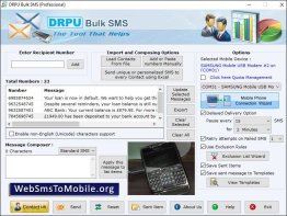 Bulk SMS for GSM Mobile