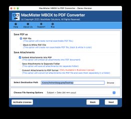 MBOX to PDF Migration Tool for Mac