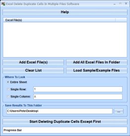 Excel Delete Duplicate Cells In Multiple Files Software