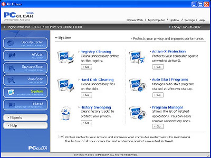 PCclear with Free Antivirus
