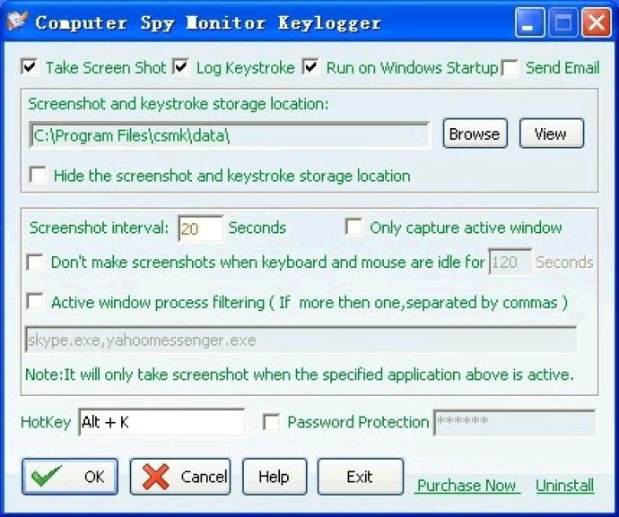 Computer Spy Monitor Keylogger
