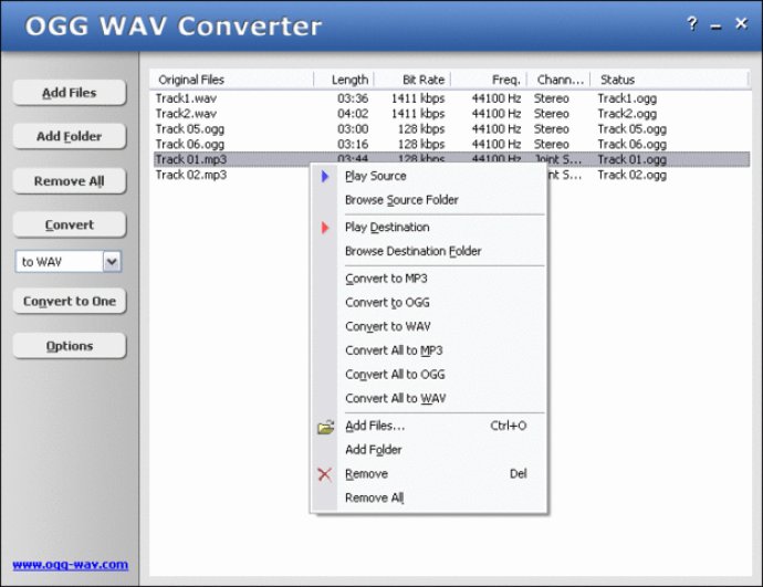 OGG WAV Converter
