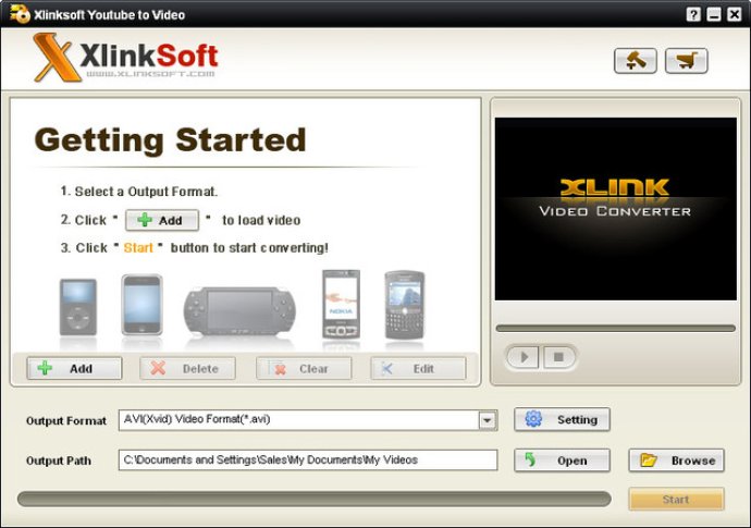 Xlinksoft YouTube to Video Converter