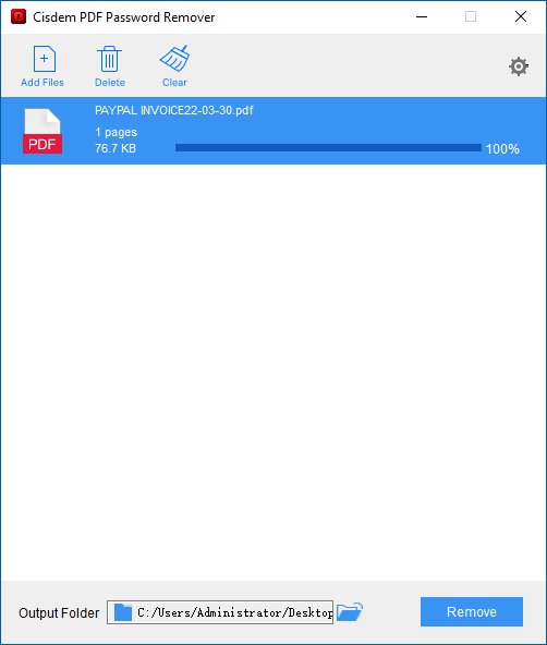 Cisdem PDF Password Remover for Windows Cisdem PDF Password Remover for Windows