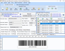 Barcode Generator for Inventory Control