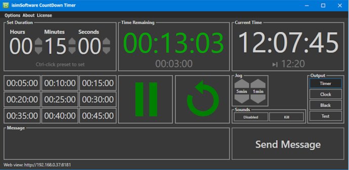 isimSoftware CountDown Timer