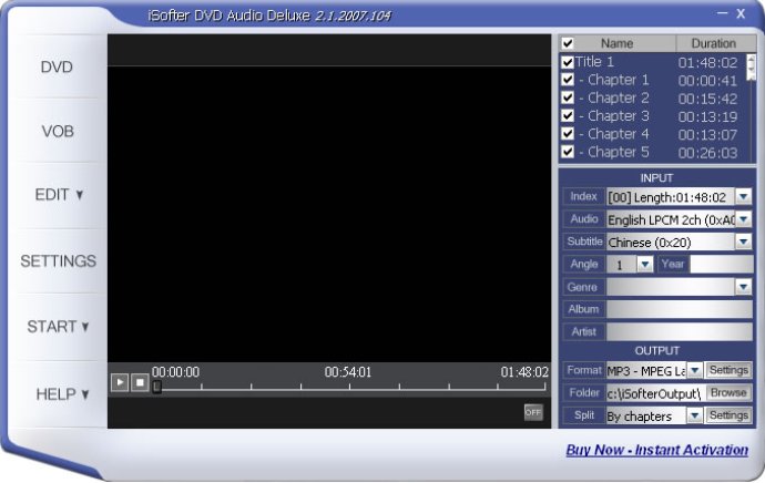 iSofter DVD Audio Ripper Deluxe