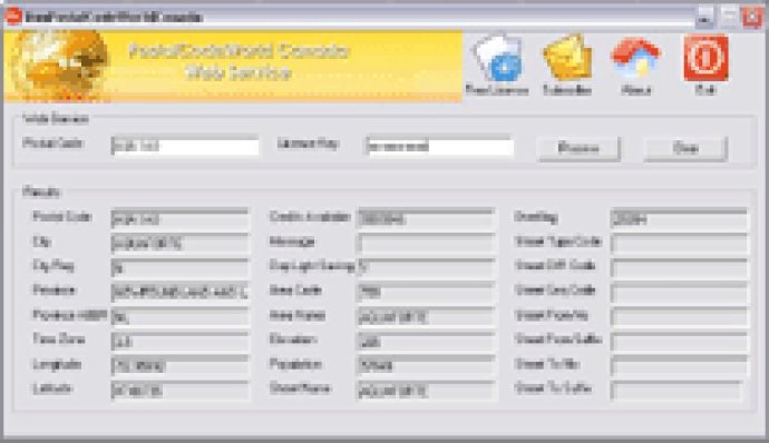 PostalCodeWorld Canada Desktop Application