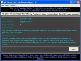 MB Predictive Love Numerology