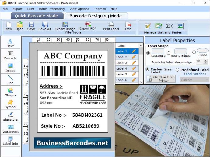 Business Barcode Generator