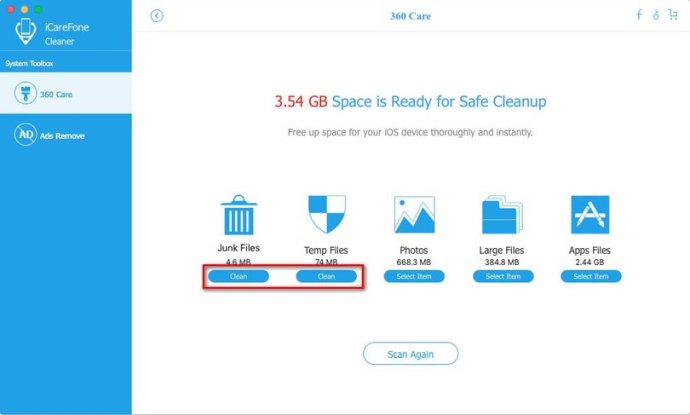 iCareFone Cleaner for Mac
