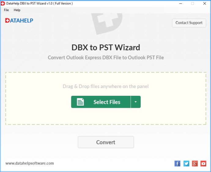 DataHelp DBX to PST Wizard