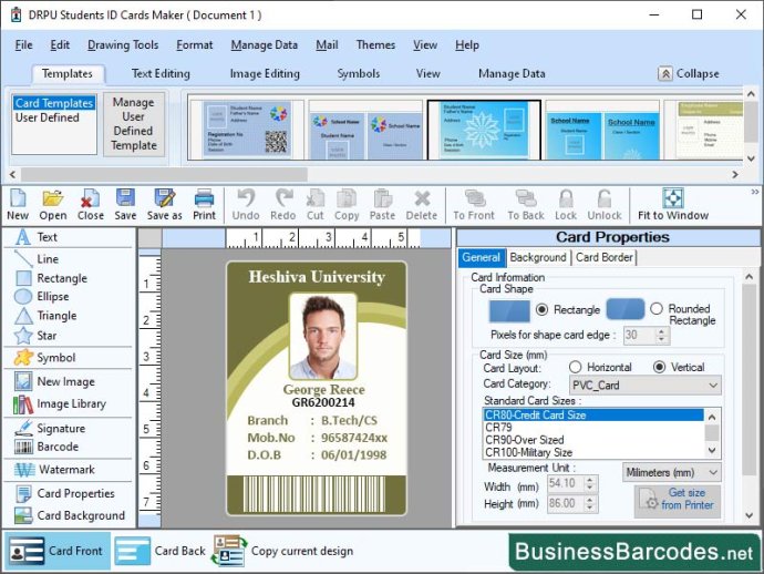 Student ID Card Data Managing Software
