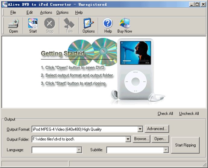 Alive DVD to iPod Converter Alive DVD to iPod Converter