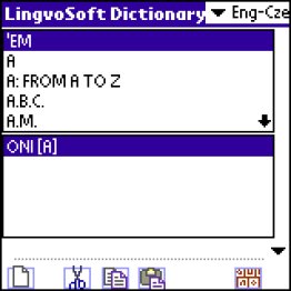 LingvoSoft Dictionary English <-> Czech for Palm OS