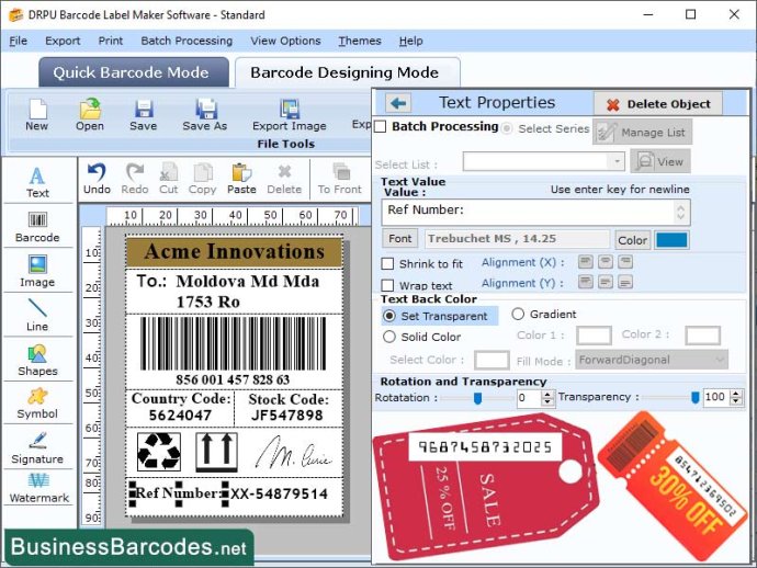 MICR 2D Barcode Labels
