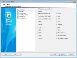 EMS Data Export for MySQL