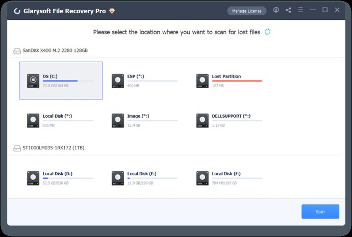 Glarysoft File Recovery Pro