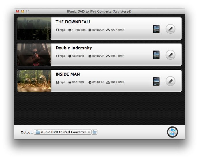 iFunia DVD to iPad Converter for Mac