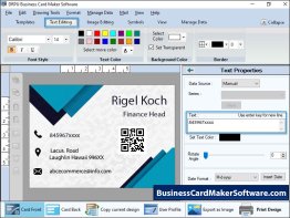 Business Card Maker Application
