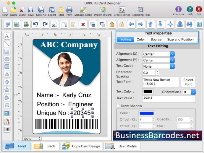 ID Badges Maker Software for Employee