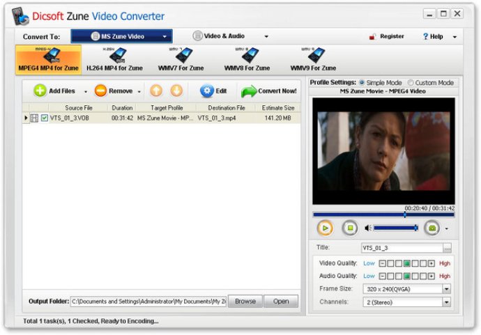 Dicsoft Zune Video Converter