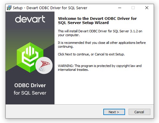 SQL Server ODBC Driver by Devart