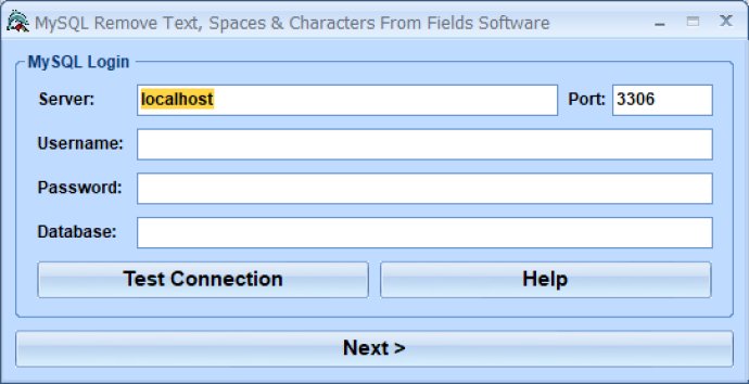 MySQL Remove Text, Spaces & Characters From Fields Software