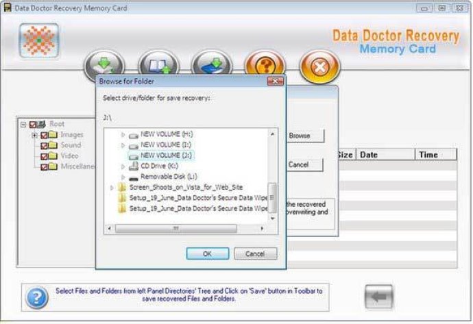 Memory Card Files Undelete Utility