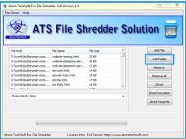 Atom TechSoft File Shredder Software