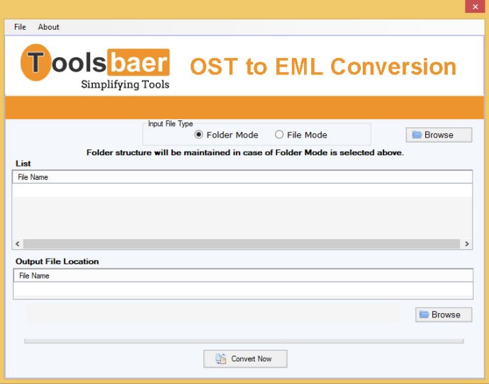 ToolsBaer OST to EML Conversion