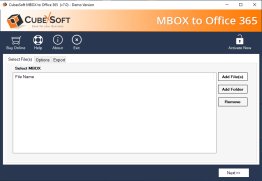 CubexSoft MBOX to Office 365