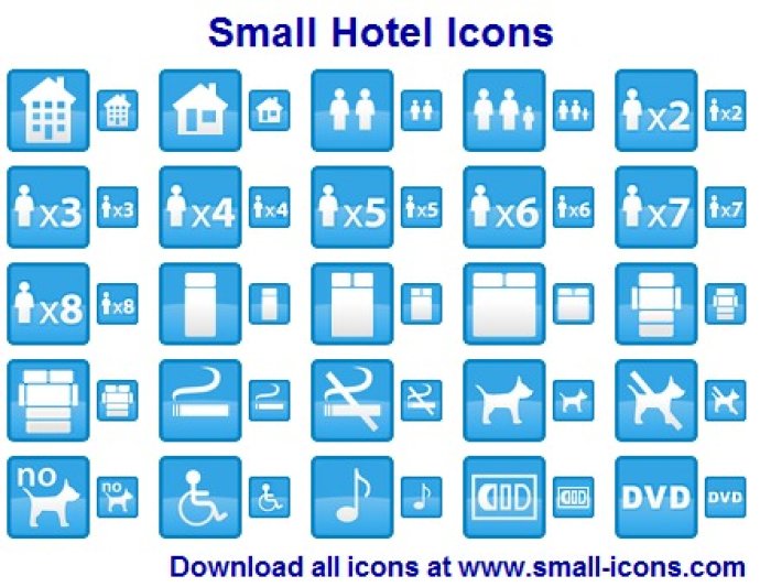 Small Hotel Icons