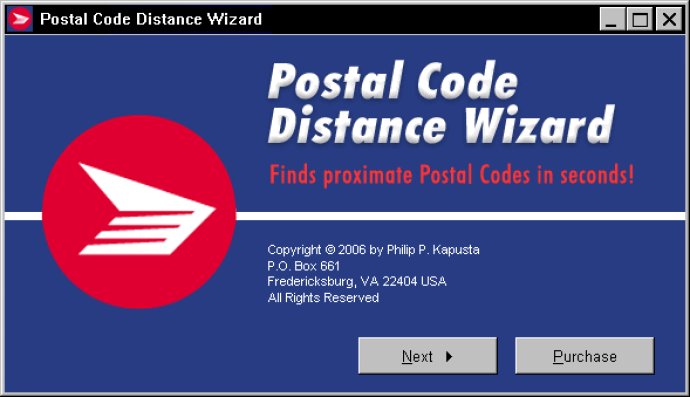 Postal Code Distance Wizard