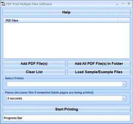 PDF Print Multiple Files Software