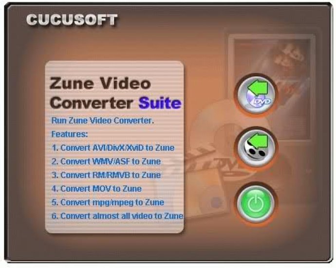 CUCUS0FT - DVD + Video to Zune Converter