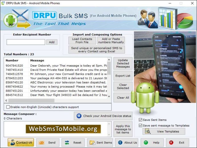 Android Mobile Phone Bulk SMS Android Mobile Phone Bulk SMS