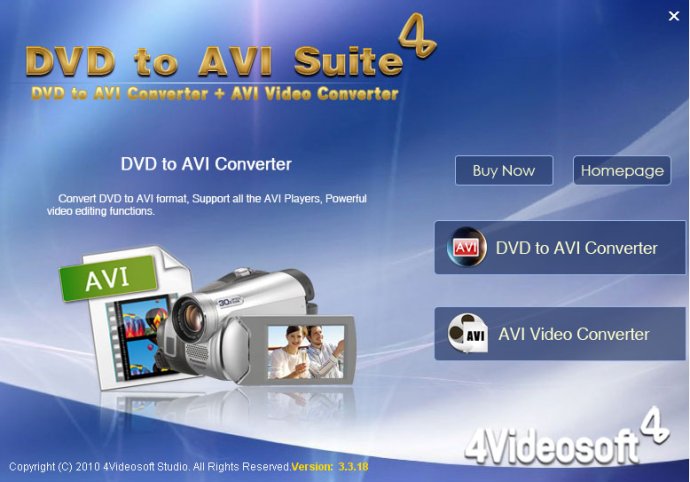 4Videosoft DVD to AVI Suite