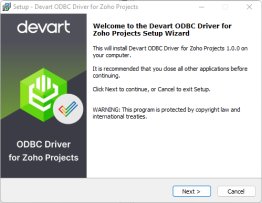 Zoho Projects ODBC Driver by Devart
