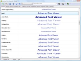 Advanced Font Viewer