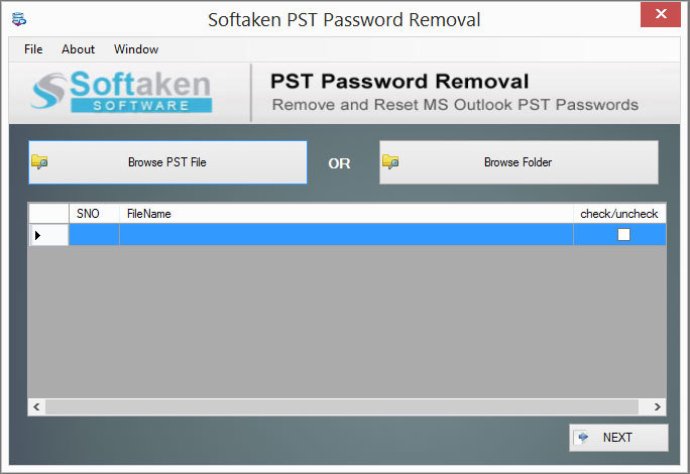 Softaken PST Password Recovery