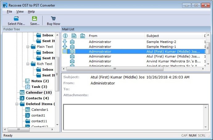 DataRecovo OST to PST Converter
