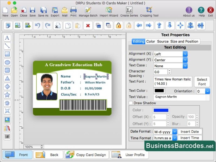 Design Students ID Cards Maker for Mac
