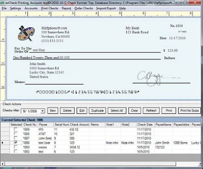 ezCheckPrinting