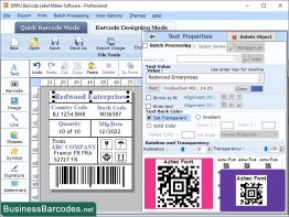 Aztec Barcode Printing Program