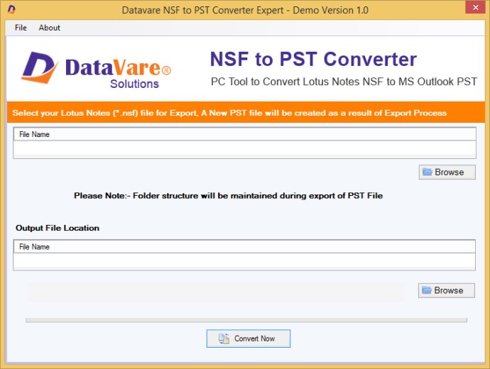 Datavare NSF to PST Converter