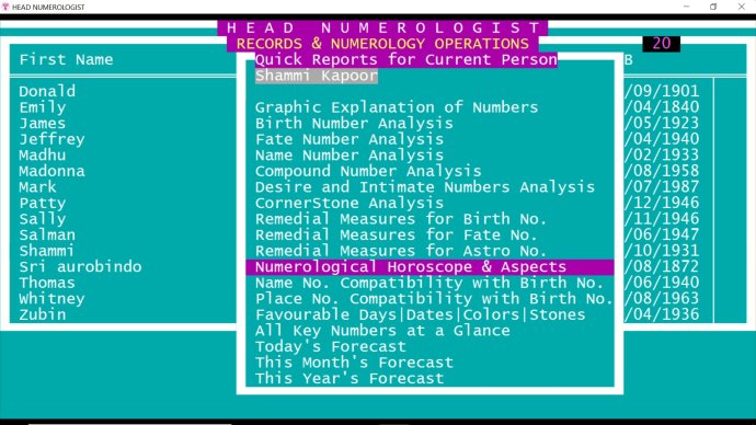 Head Numerologist