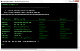 FTP Password Dump