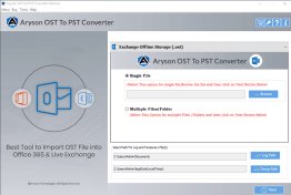 Aryson OST to PST Converter